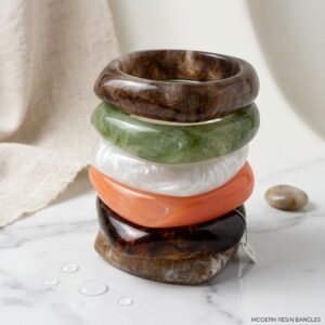 Luxury Resin Bangles for Girls