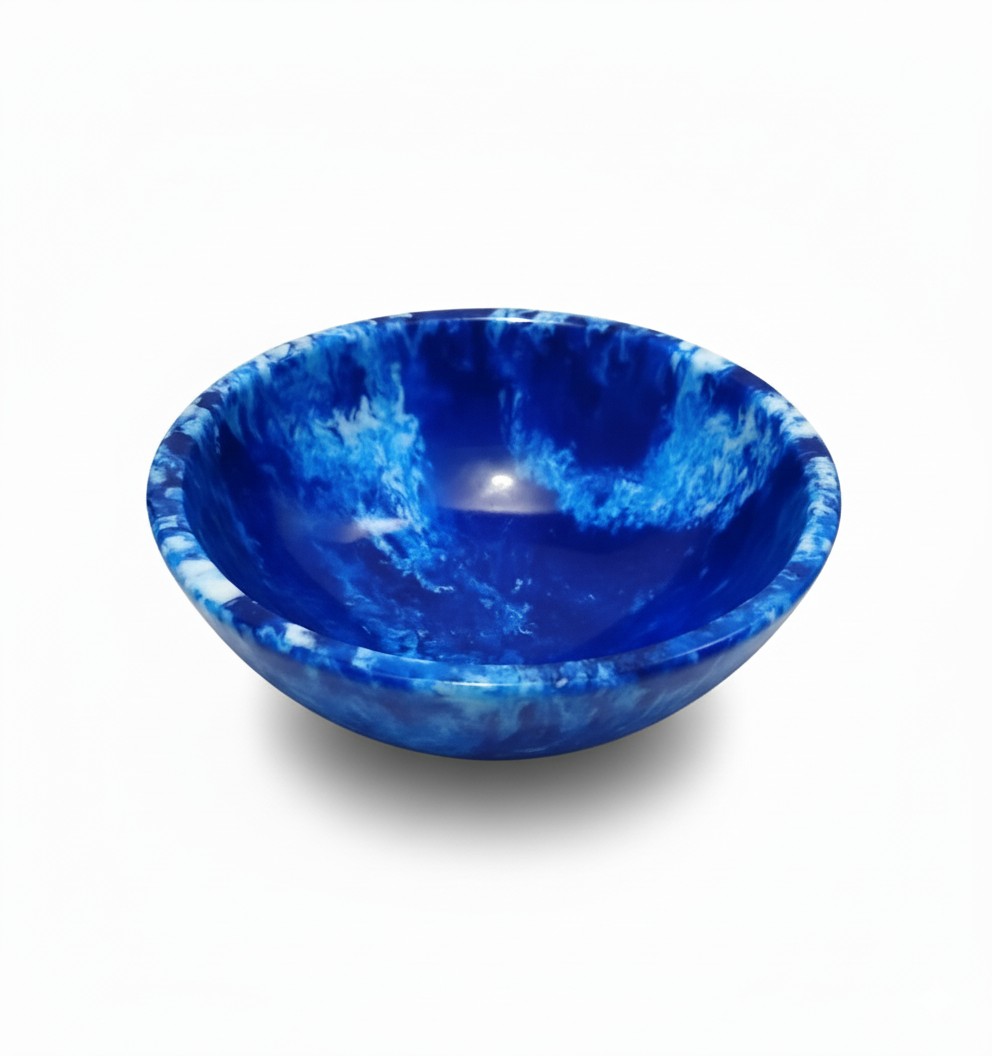 Blue Resin Bowl