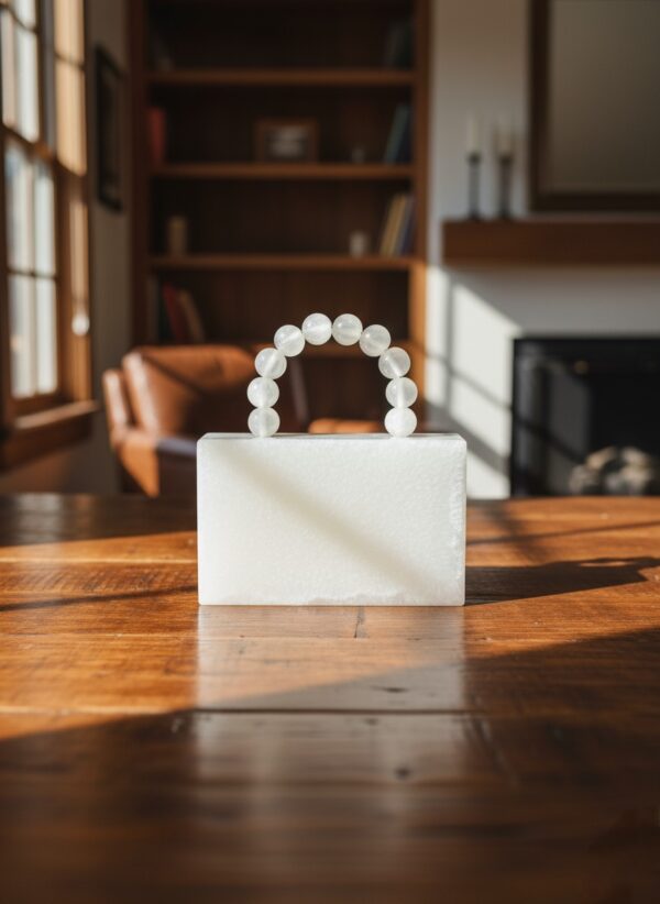 White Rectangular Handbag