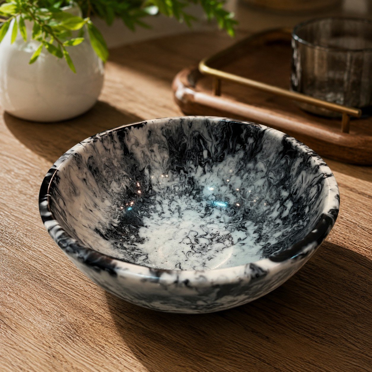 Premium Resin Serving Bowl for Dining and Display