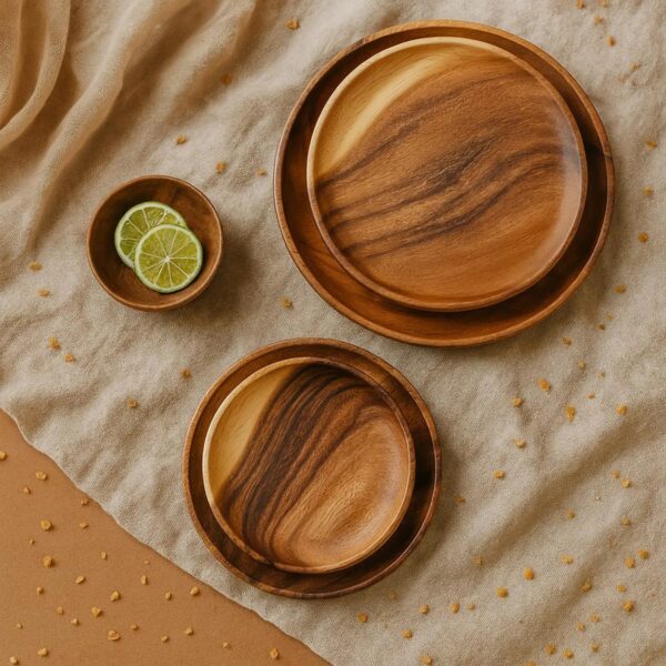 Wooden Plates Set - Image 3