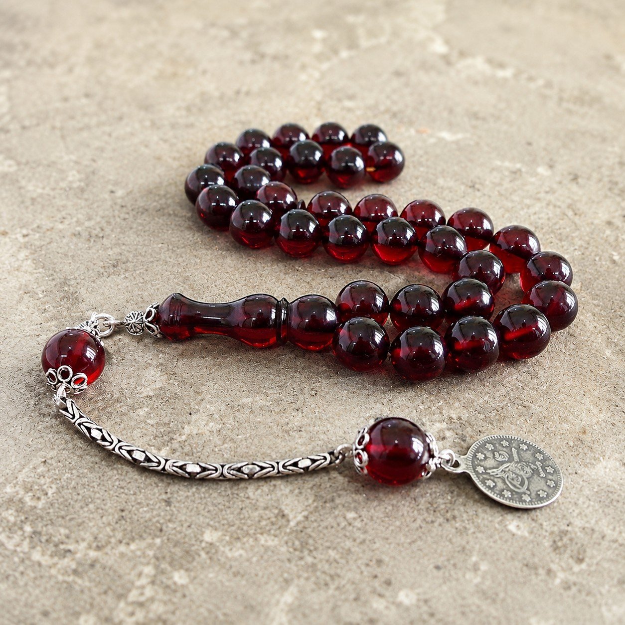 best-quality-cherry-red-resin-tasbih-beads
